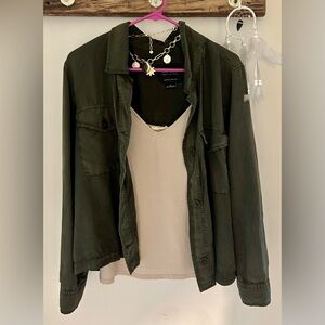 Sanctuary Dark Olive Utility Jacket